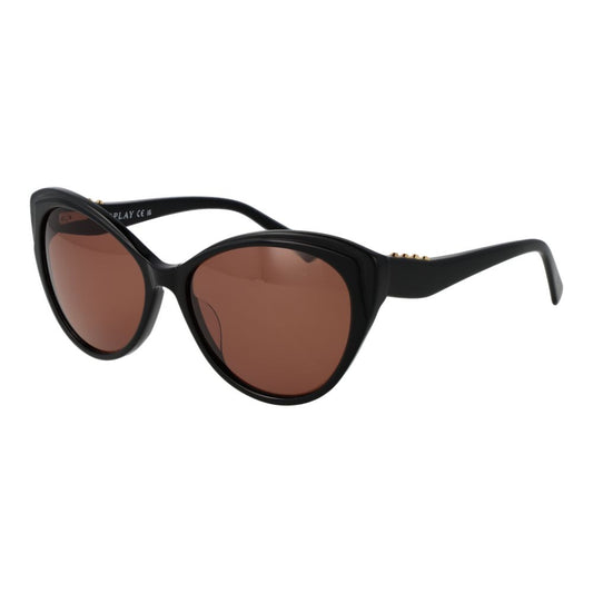 Replay Black Plastic Women's Sunglasses