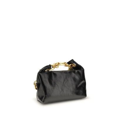 Balmain Black Calf Leather Bos Taurus Shoulder Women's Bag
