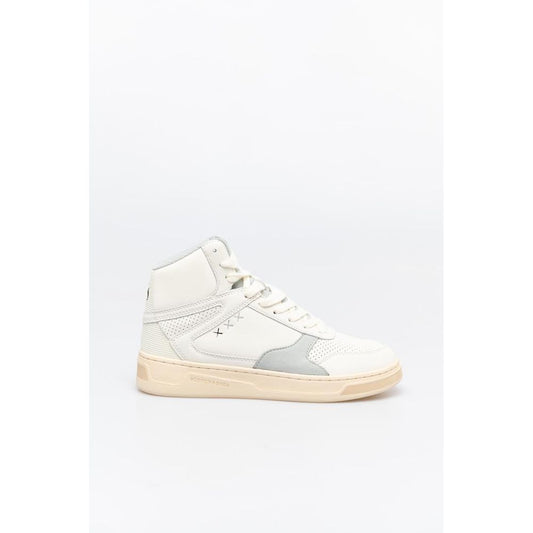 Scotch & Soda White And High Top Men's Sneakers