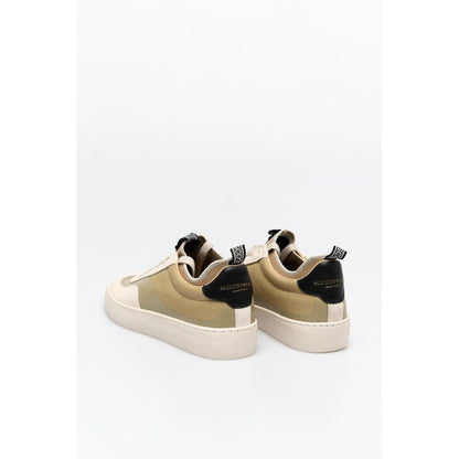 Scotch & Soda Beige Leather Low Top Men's Sneakers