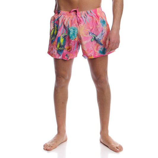 Moschino Multicolor Polyester Swim Men's Shorts