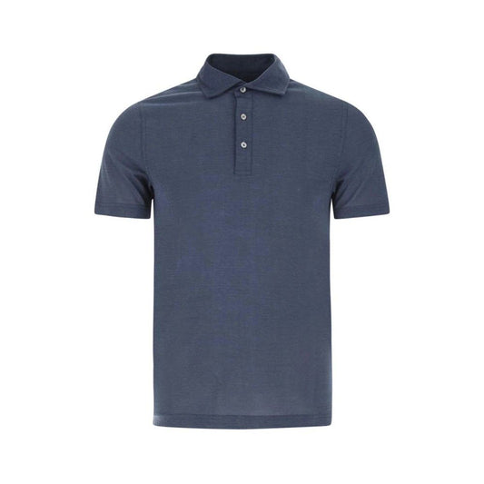 Fedeli Blue Cotton Men's T-Shirt