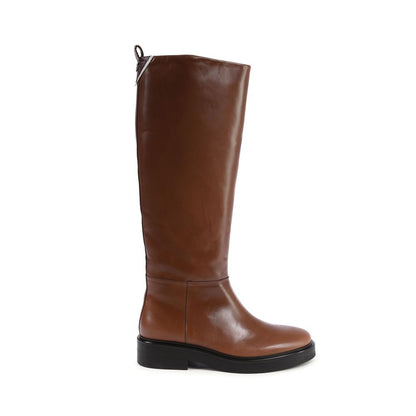 Tommy Hilfiger Brown Leather Ankle Women's Boots