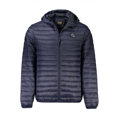 Cavalli Class Blue Polyamide Shell Men's Jacket