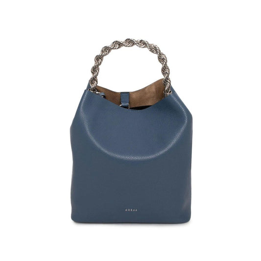 Guess Blue Leather Shoulder Women's Bag