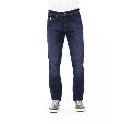 Baldinini Trend Blue Cotton Jeans Men's Denim