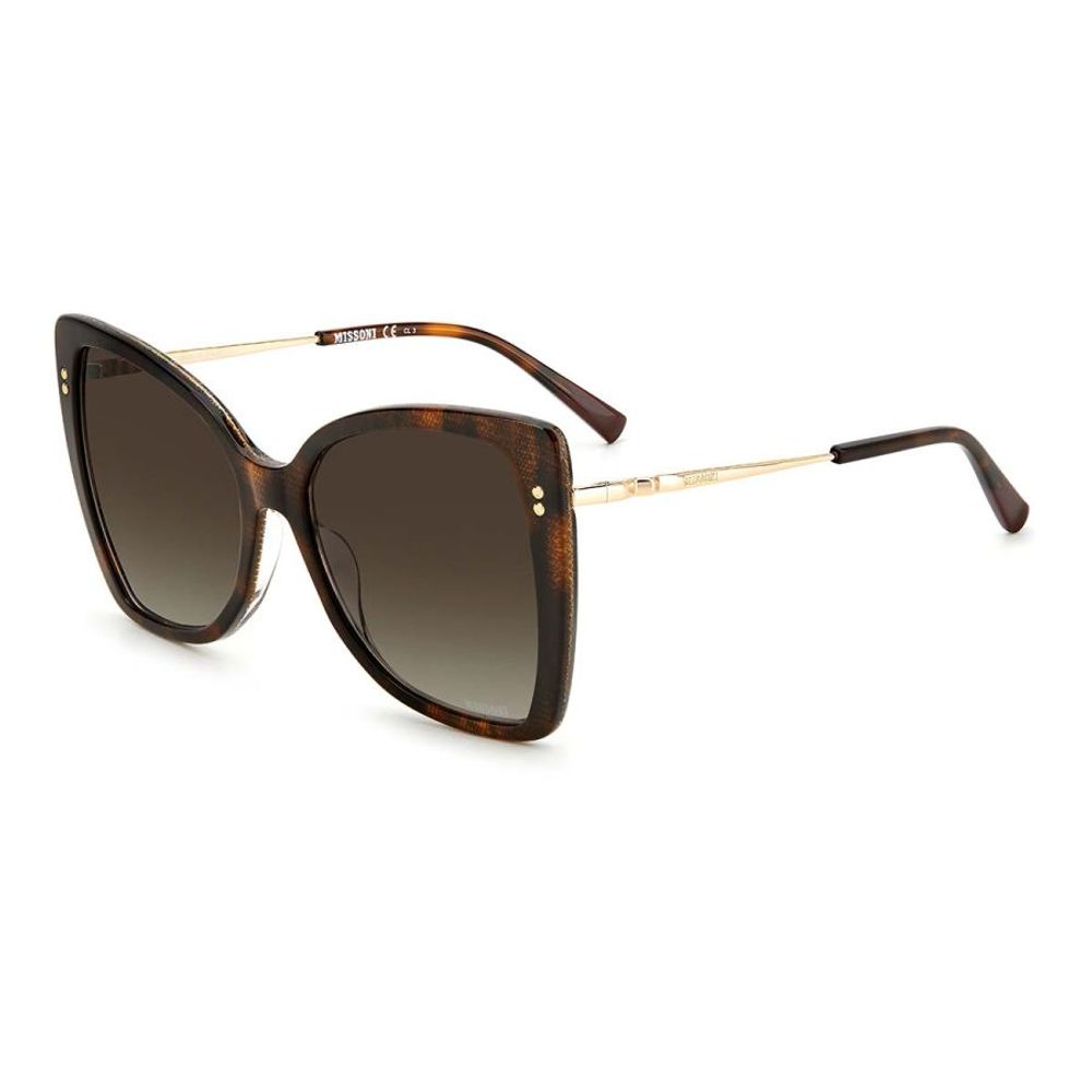 Missoni Brown Plastic Women's Sunglasses