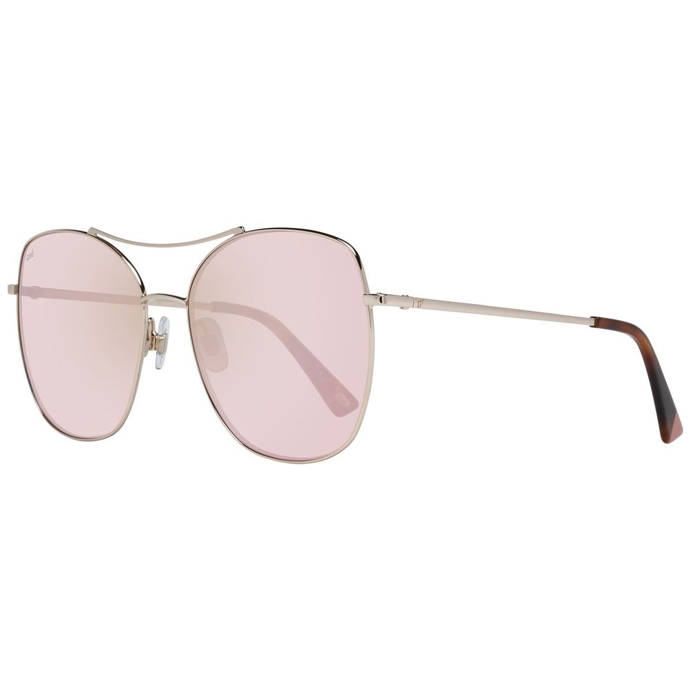 WEB EYEWEAR Rose Gold Metal Women's Sunglasses