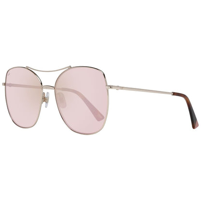 WEB EYEWEAR Rose Gold Metal Women's Sunglasses