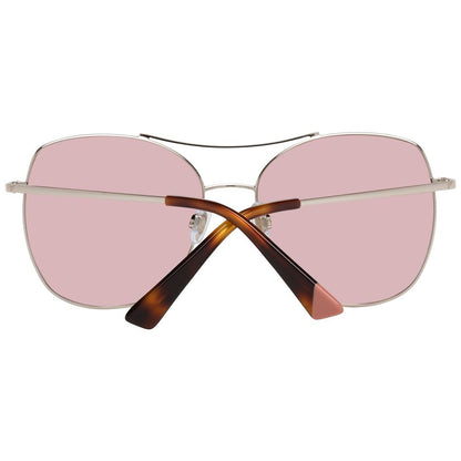 WEB EYEWEAR Rose Gold Metal Women's Sunglasses