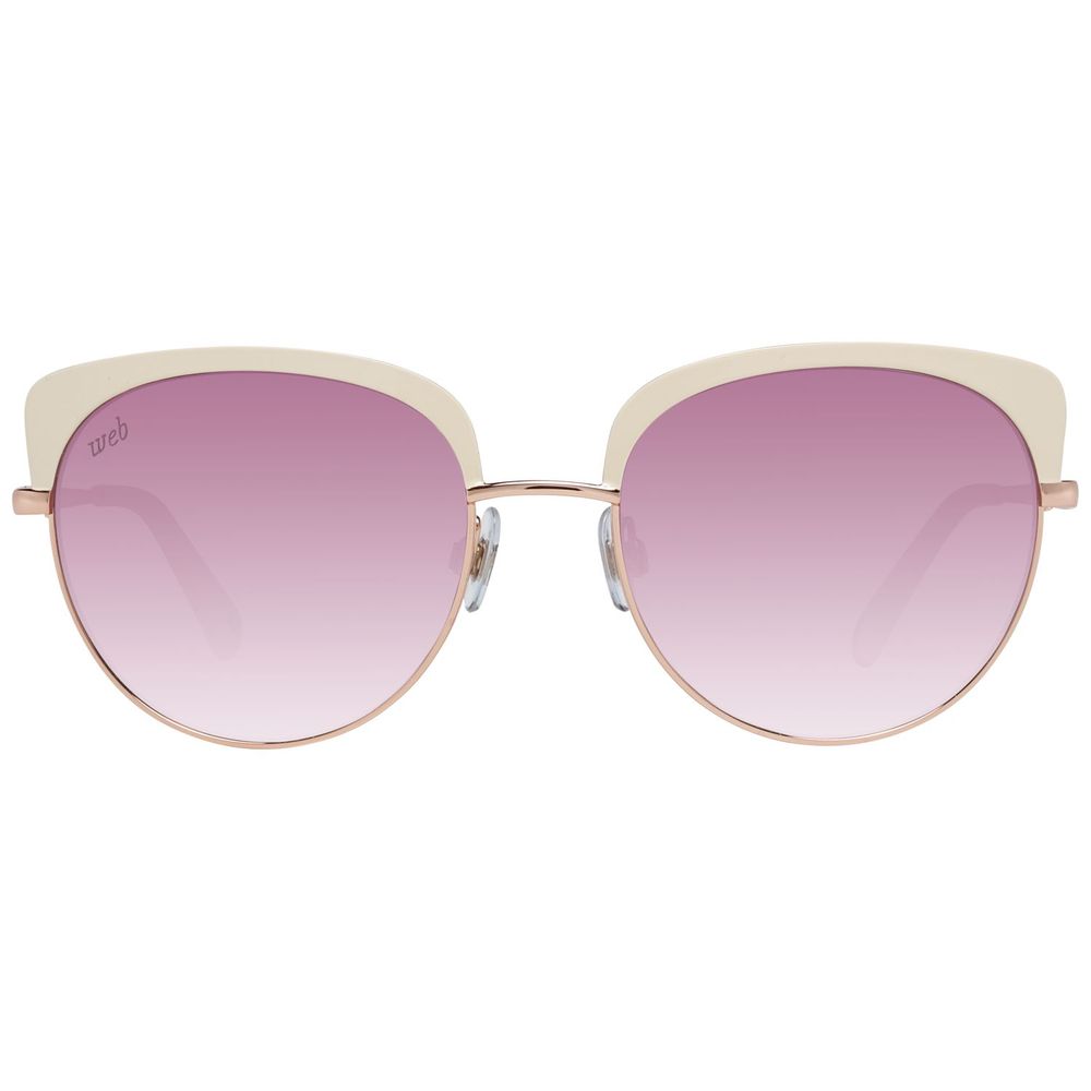 WEB EYEWEAR Rose Gold Metal Women's Sunglasses