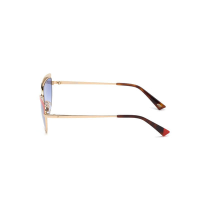 WEB EYEWEAR Gold Metal Women's Sunglasses