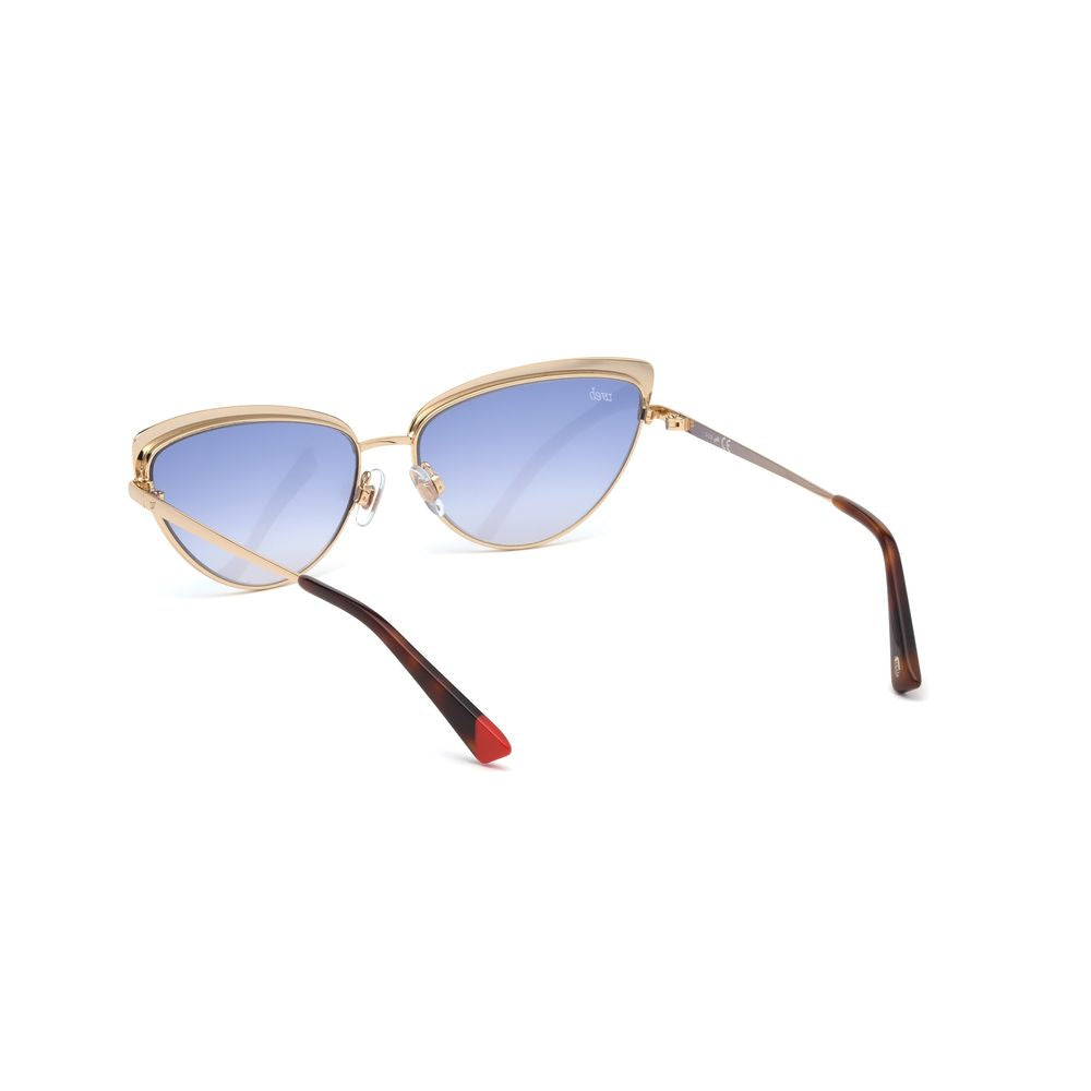 WEB EYEWEAR Gold Metal Women's Sunglasses