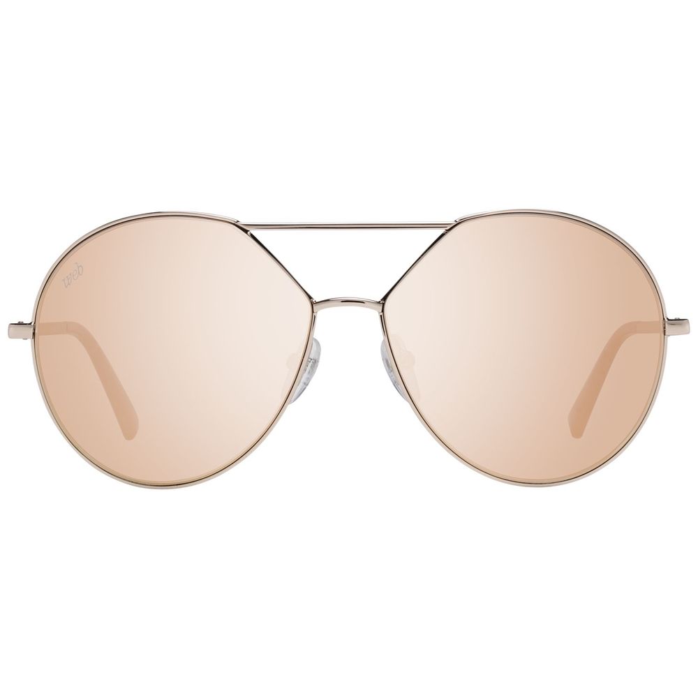 WEB EYEWEAR Rose Gold Metal Women's Sunglasses