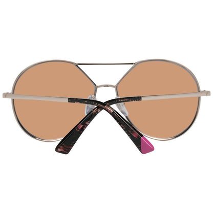 WEB EYEWEAR Rose Gold Metal Women's Sunglasses