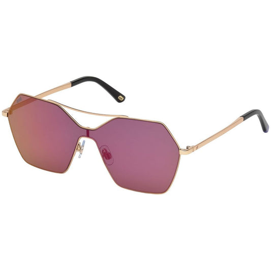 WEB EYEWEAR Rose Gold Metal Women's Sunglasses