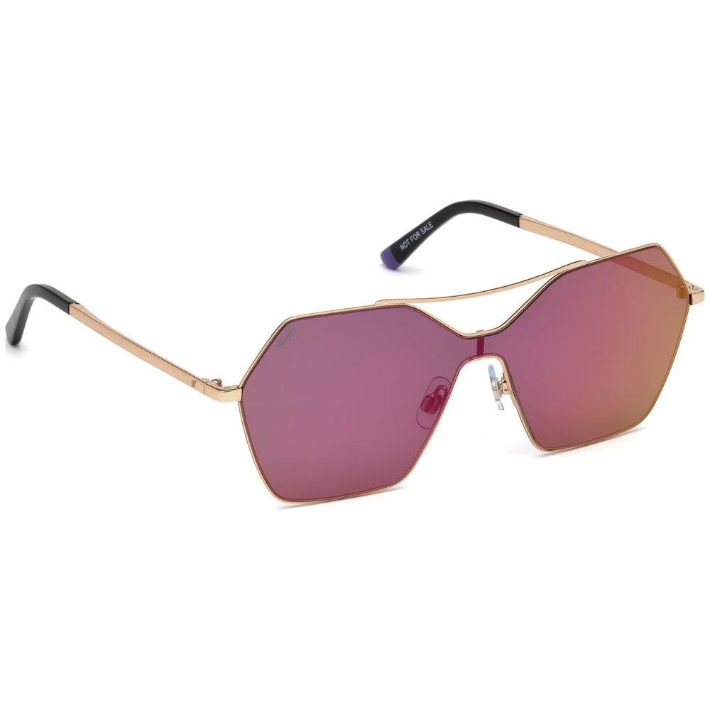WEB EYEWEAR Rose Gold Metal Women's Sunglasses