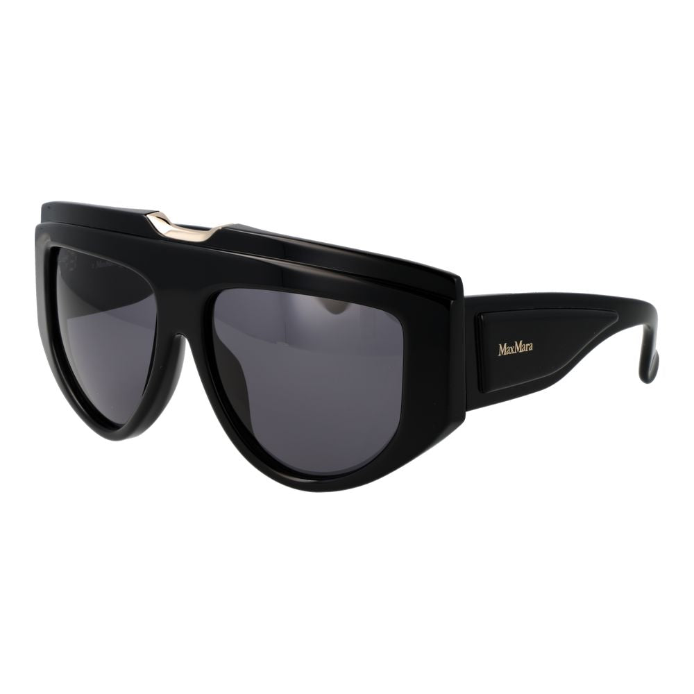 Max Mara Black Acetate Women's Sunglasses