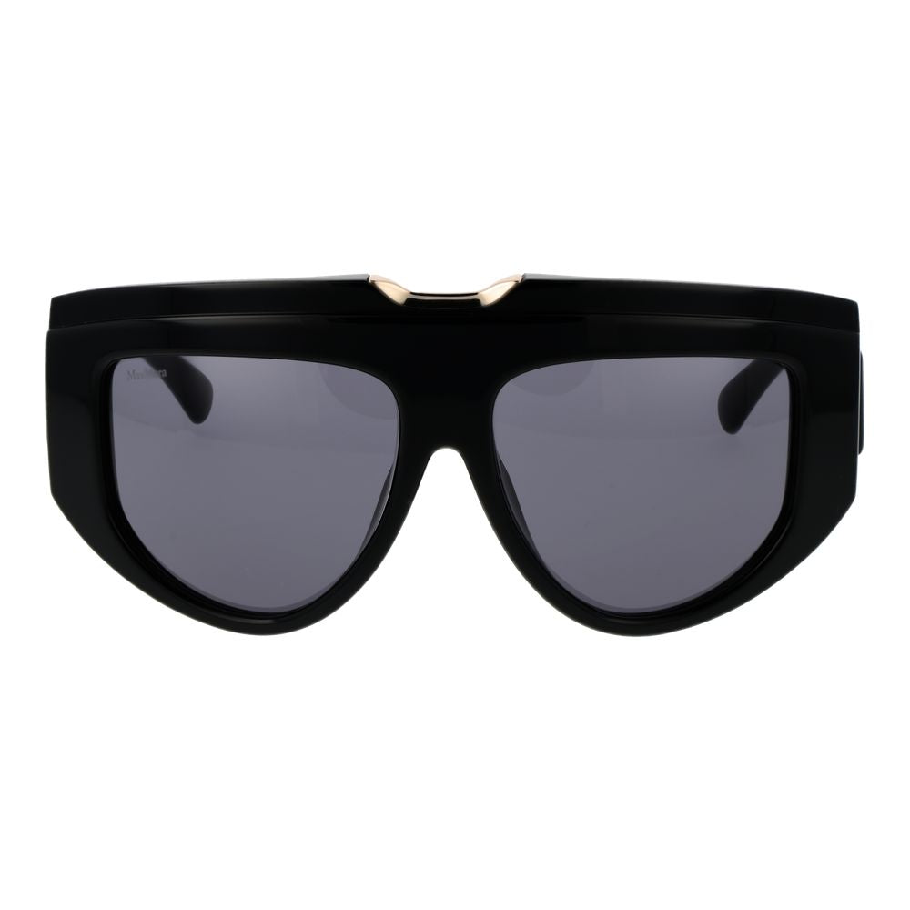 Max Mara Black Acetate Women's Sunglasses
