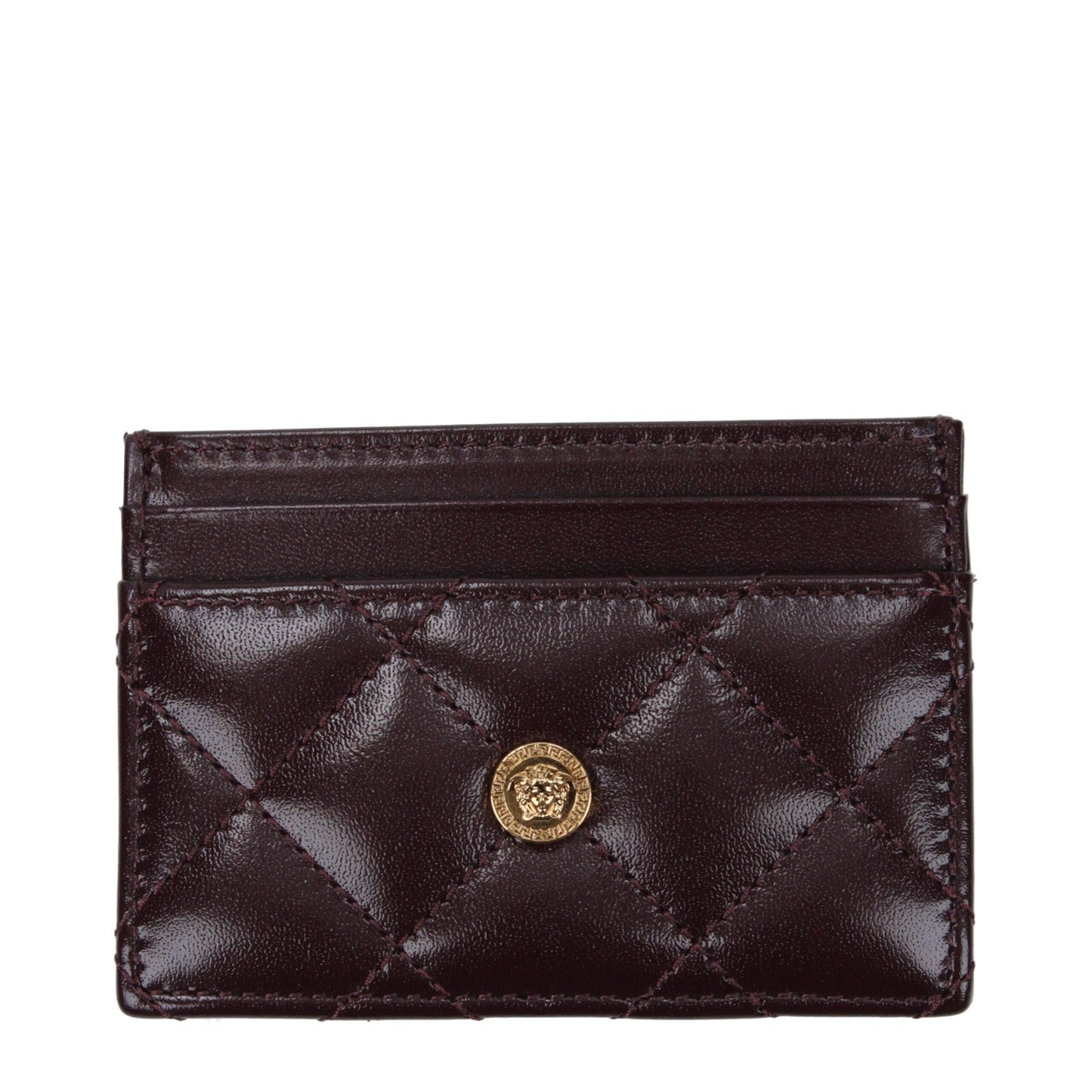 Versace Purple Leather Women's Cardholder