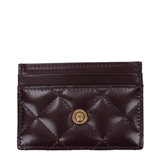 Versace Purple Leather Women's Cardholder