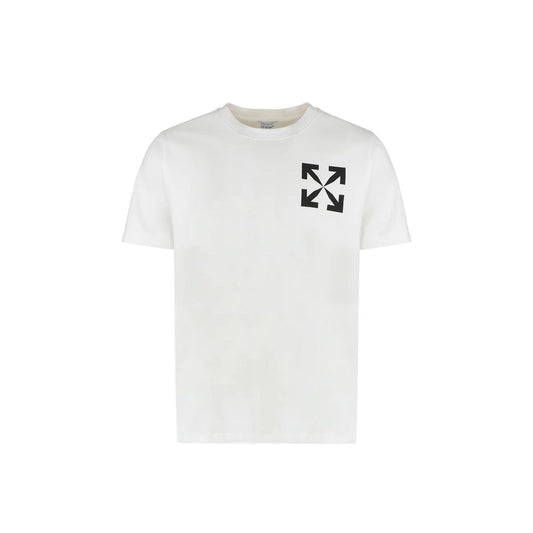 Off-White White Cotton Men's T-Shirt
