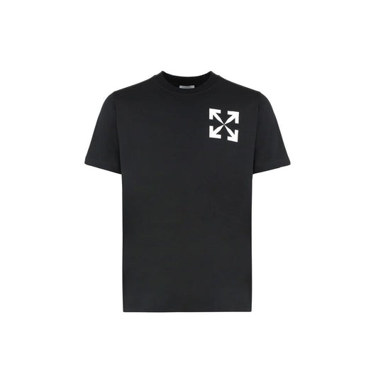 Off-White Black Cotton Men's T-Shirt