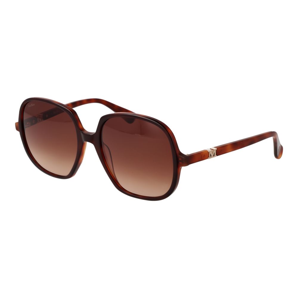 Max Mara Brown Plastic Women's Sunglasses