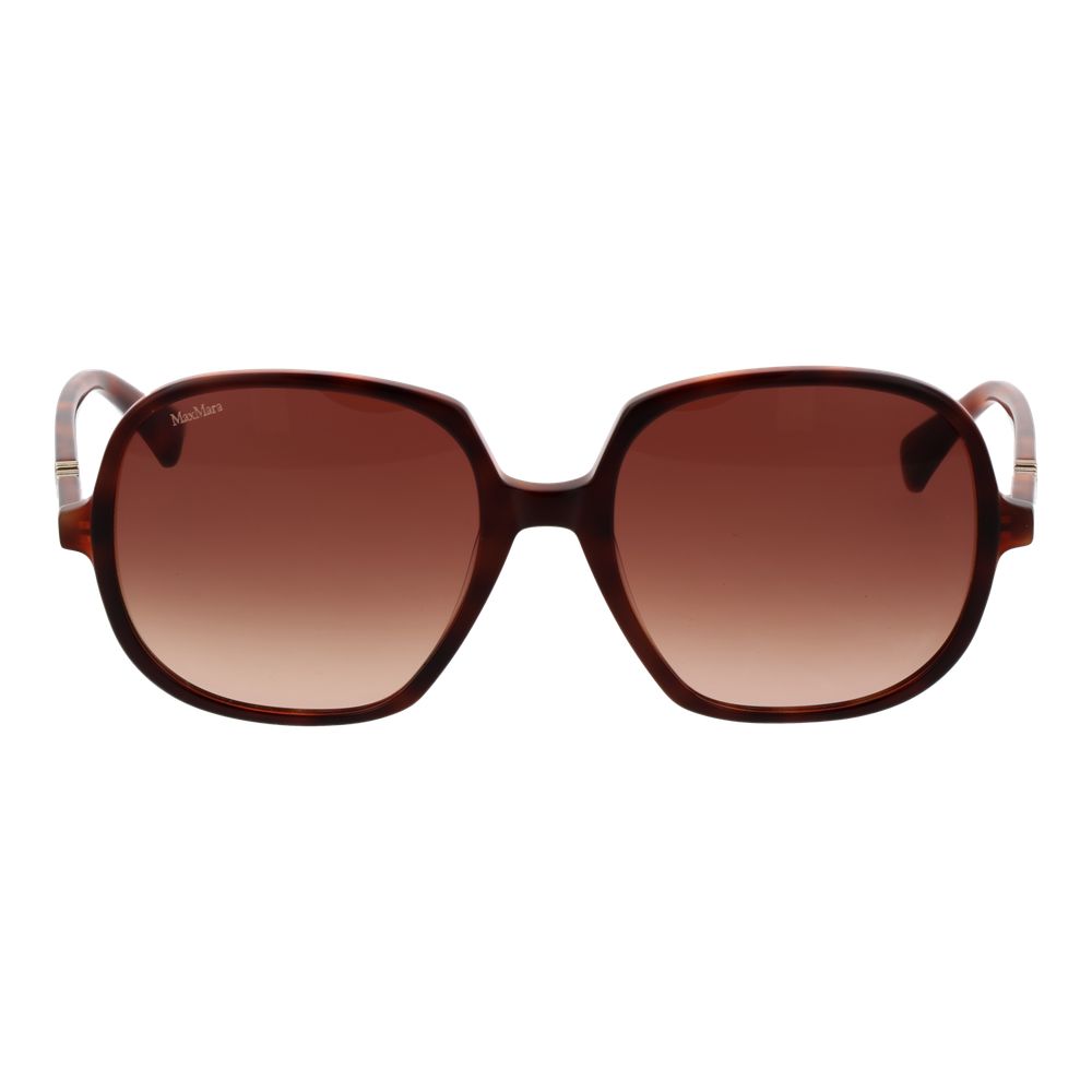 Max Mara Brown Plastic Women's Sunglasses