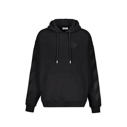Off-White Black Cotton Men's Sweatshirt