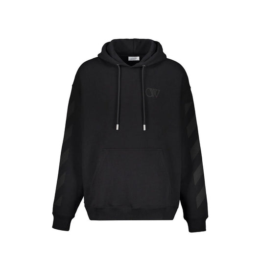 Off-White Black Cotton Men's Sweatshirt