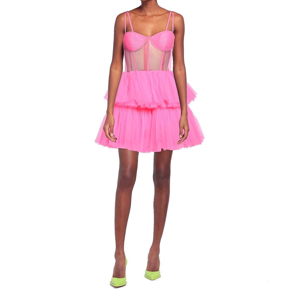 19:13 DRESSCODE Multicolor Cotton Cocktail Women's Dress