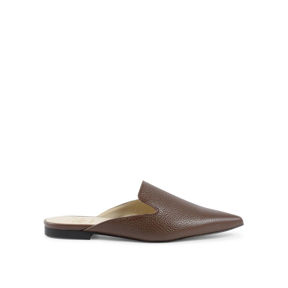 19V69 Italia Brown Leather Women's Mules