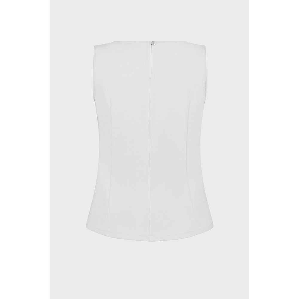 19V69 Italia White Viscose Tank Women's Tops