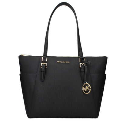 Michael Kors Black Leather Shoulder Women's Bag