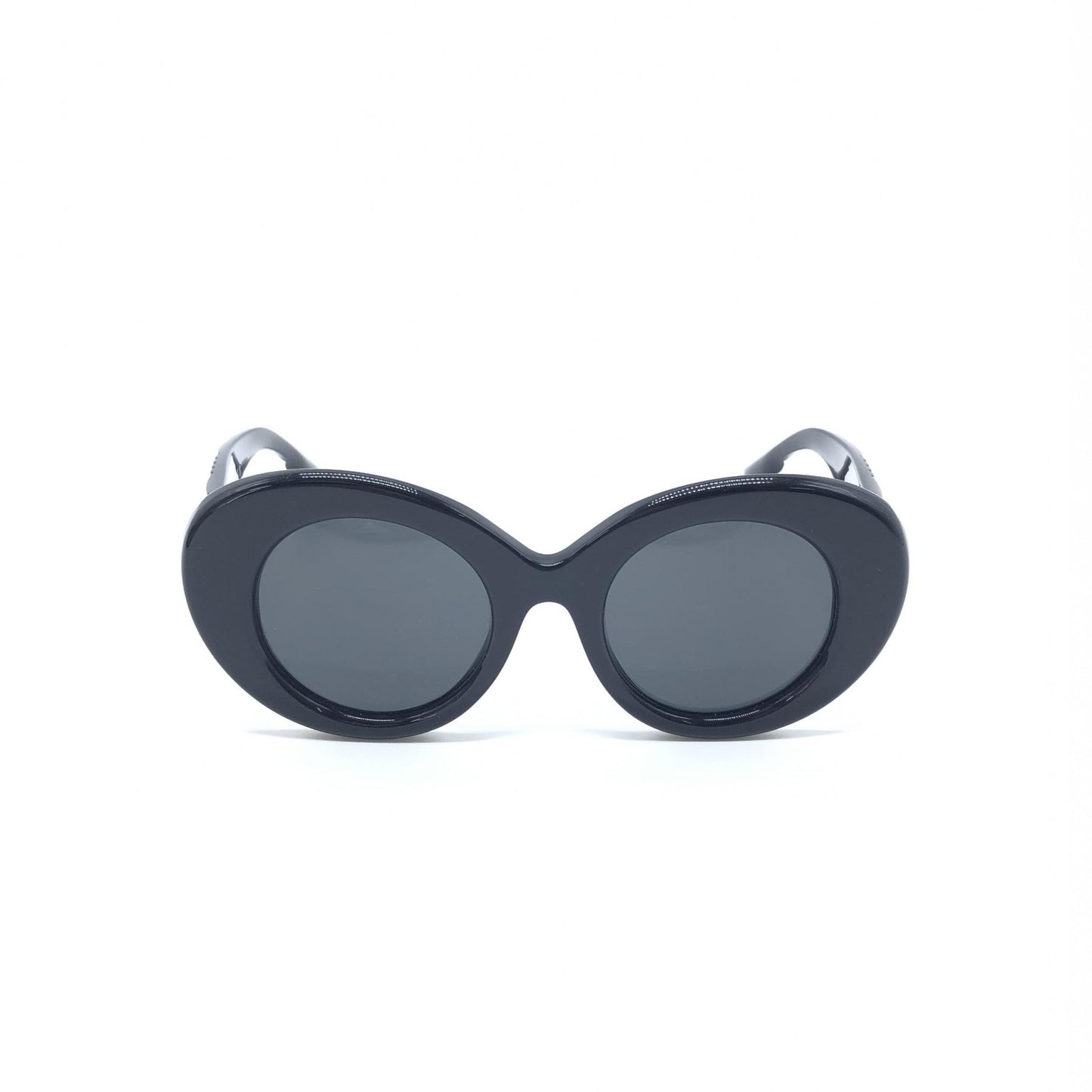 Burberry Black Oversized Round Women's Sunglasses (Pre-Owned)