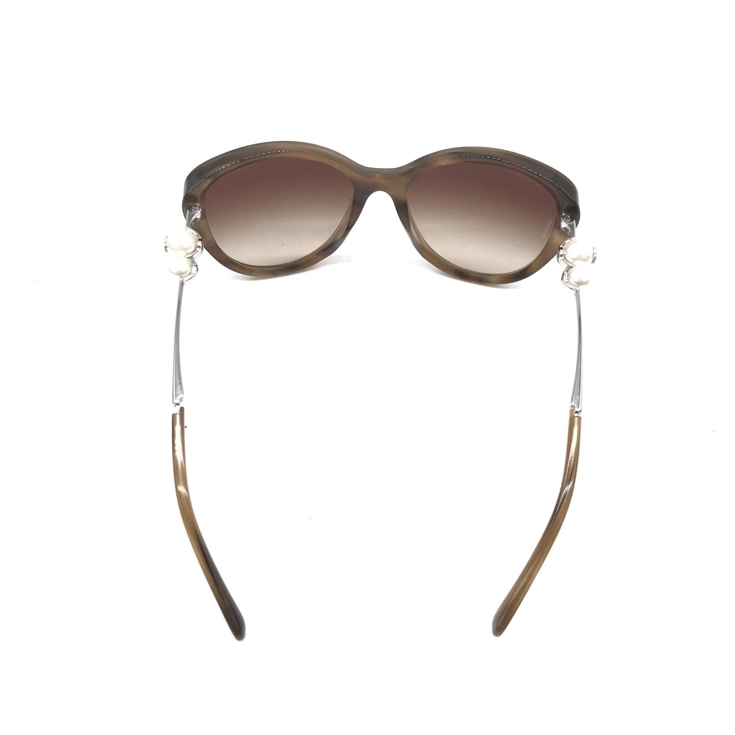 Chanel Cat-Eye Sunglasses With Pearl Women's Detailing (Pre-Owned)