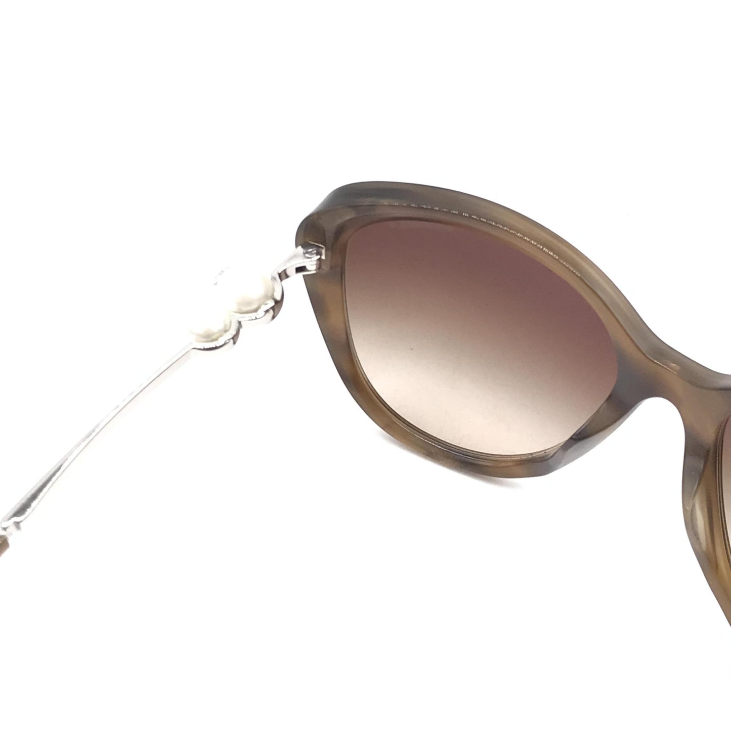 Chanel Cat-Eye Sunglasses With Pearl Women's Detailing (Pre-Owned)