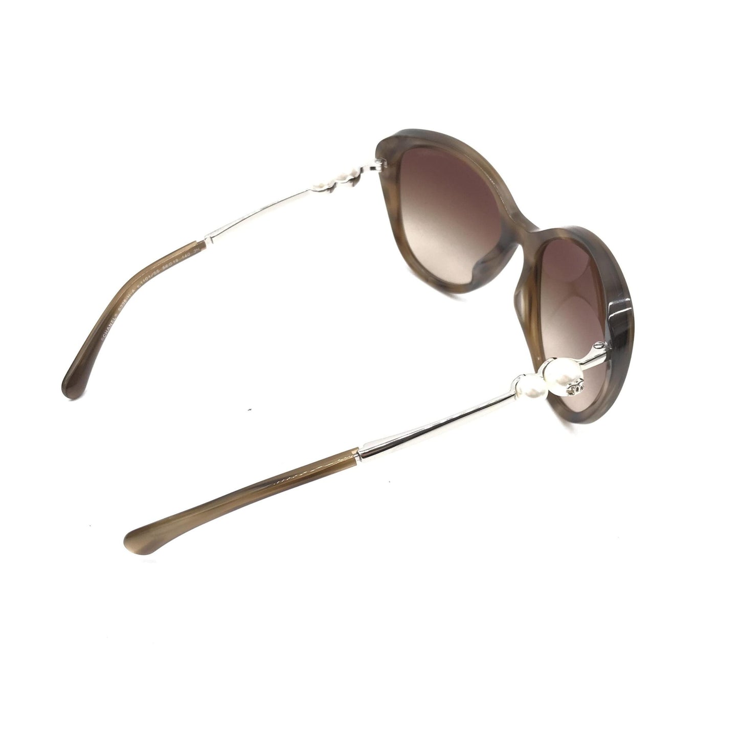 Chanel Cat-Eye Sunglasses With Pearl Women's Detailing (Pre-Owned)
