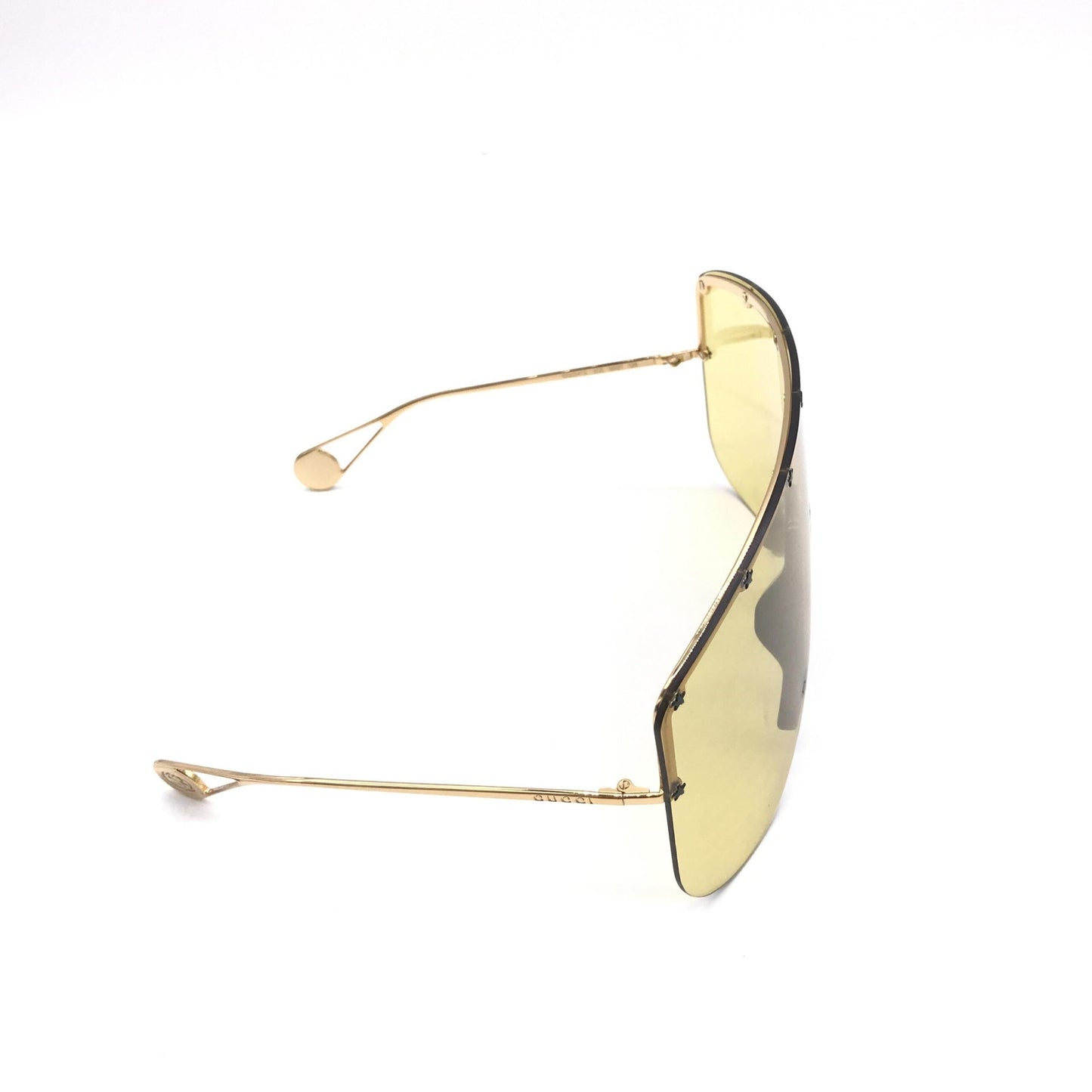 Gucci Gold Shield Sunglasses With Stud Women's Details (Pre-Owned)