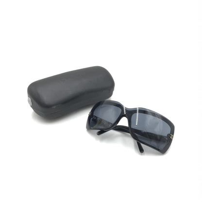 Chanel Oversized Black Sunglasses With Women's Case (Pre-Owned)