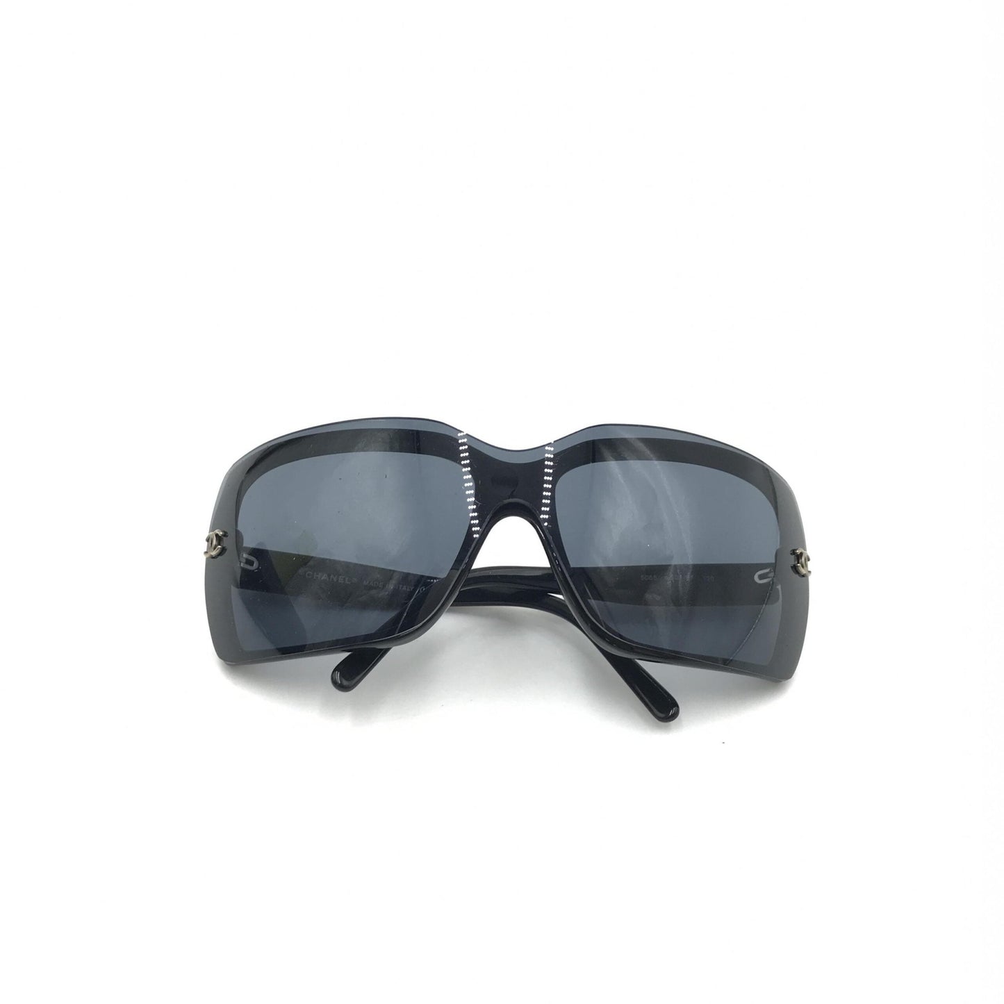 Chanel Oversized Black Sunglasses With Women's Case (Pre-Owned)