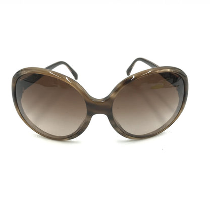 Chanel Oversized Gradient Brown Women's Sunglasses (Pre-Owned)