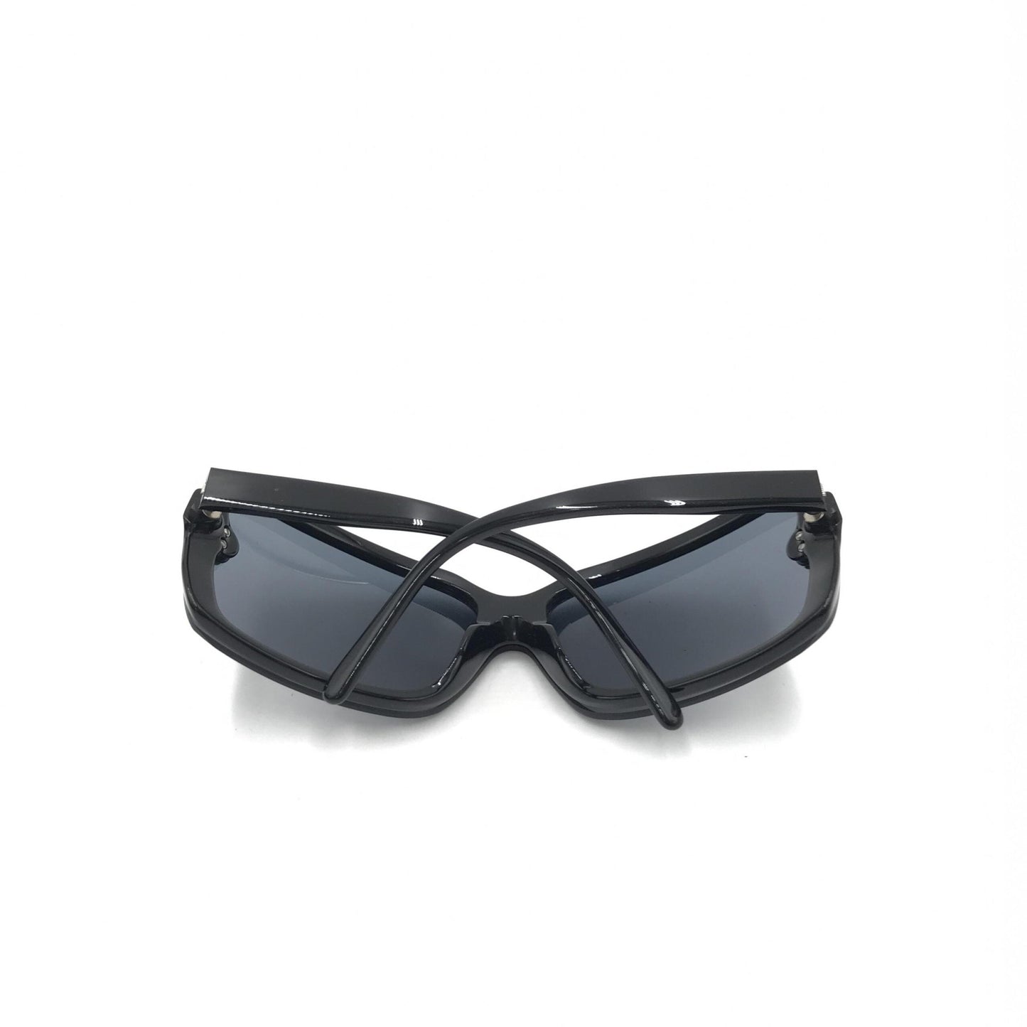 Chanel Oversized Black Sunglasses With Women's Case (Pre-Owned)