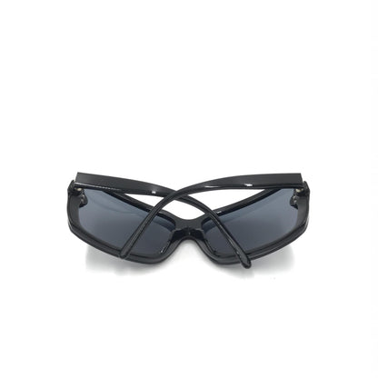 Chanel Oversized Black Sunglasses With Women's Case (Pre-Owned)