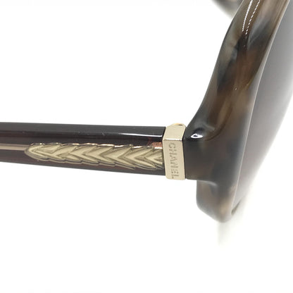 Chanel Oversized Gradient Brown Women's Sunglasses (Pre-Owned)