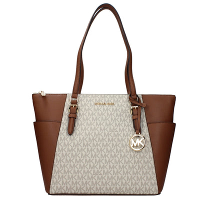 Michael Kors Beige Leather Shoulder Women's Bag