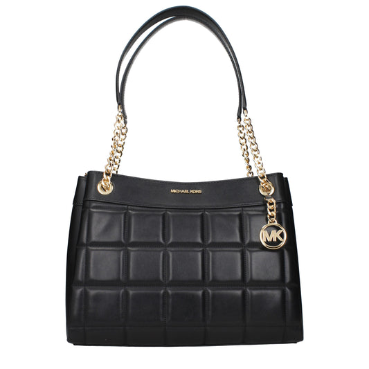 Michael Kors Black Leather Shoulder Women's Bag