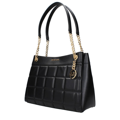 Michael Kors Black Leather Shoulder Women's Bag