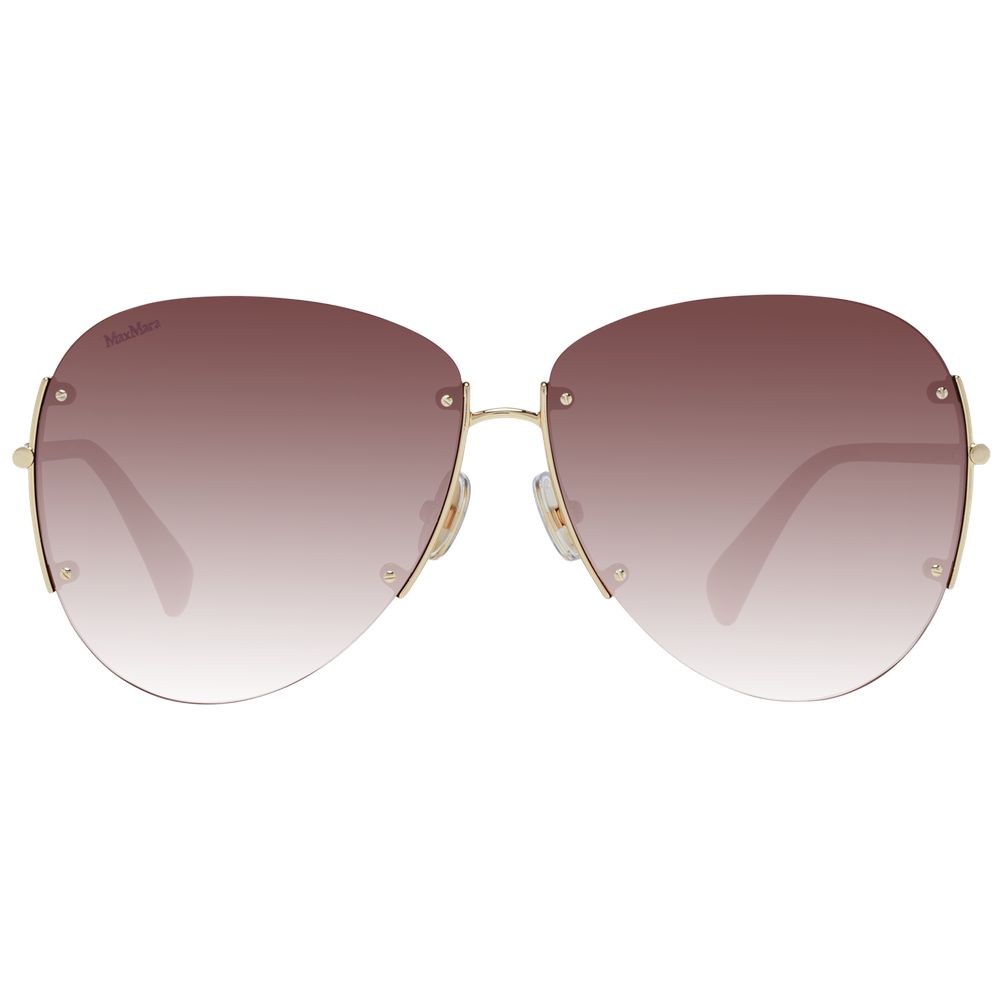 Max Mara Gold Metal Women's Sunglasses